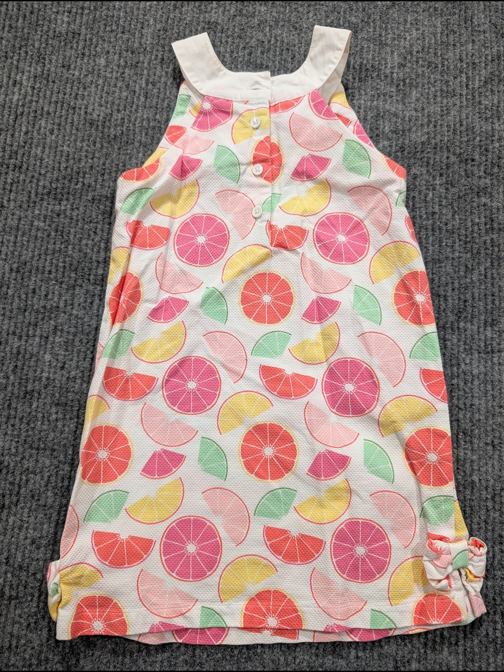 Gymboree Fruit Punch Citrus Slice Dress Girls Lemon Orange Summer Sundress Sz 6